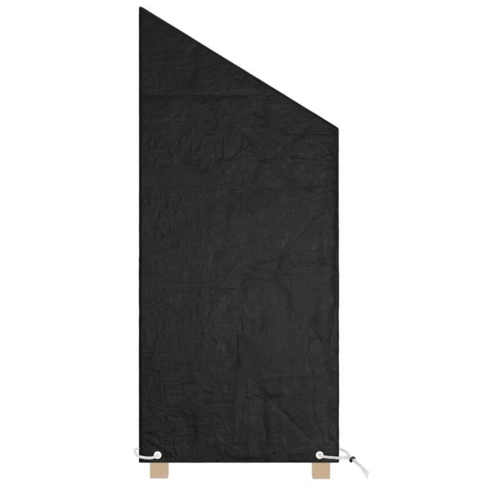 VidaXL Housses de chaise de jardin 2 pcs 8 œillets 65x65x110-150 cm PE 3155387