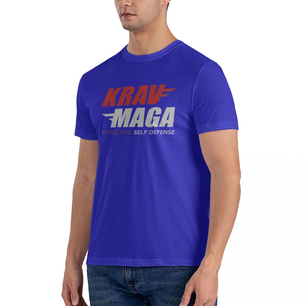 ZheXiong TEE Cadeau-idee Krav Maga Effectieve Zelfverdediging T-shirt Ronde Hals T-shirts Oversized Tops Kleding Korte Mouw Cadeau-idee T-shirt L