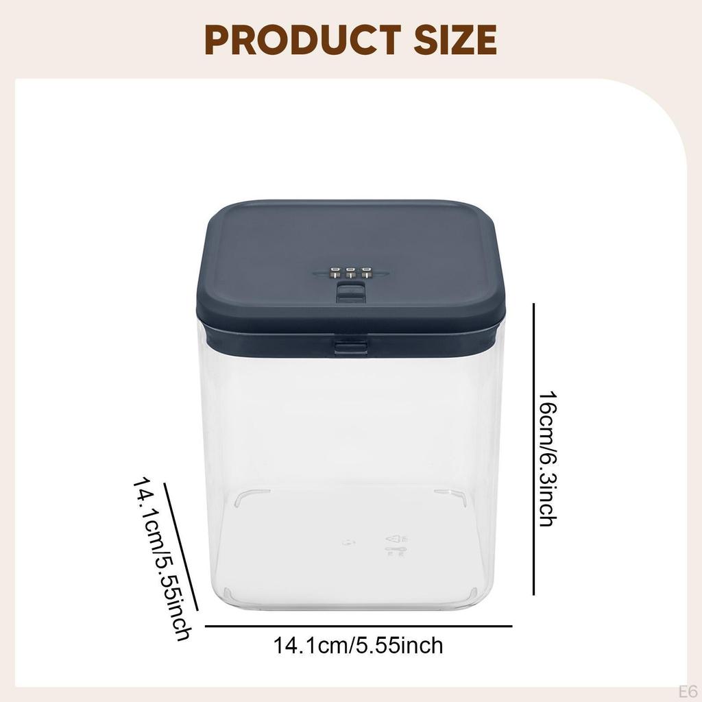 Box, Lockable Storage Phone Locker Organizer, Tabletop Password Lock,