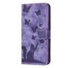 Butterfly Cat Embossed Leather Flip Case for Apple iPhone Pro Max SE3 - Card Holder for Women