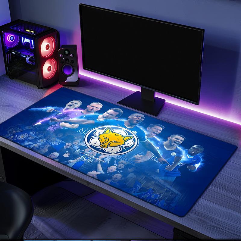 Leicester Football Club Crest Mouse Pad, Rubber Base, Mouse Pad for Gamers and Office Use, Gaming Desk , Easy To Clean Mat Christmas fan gifts