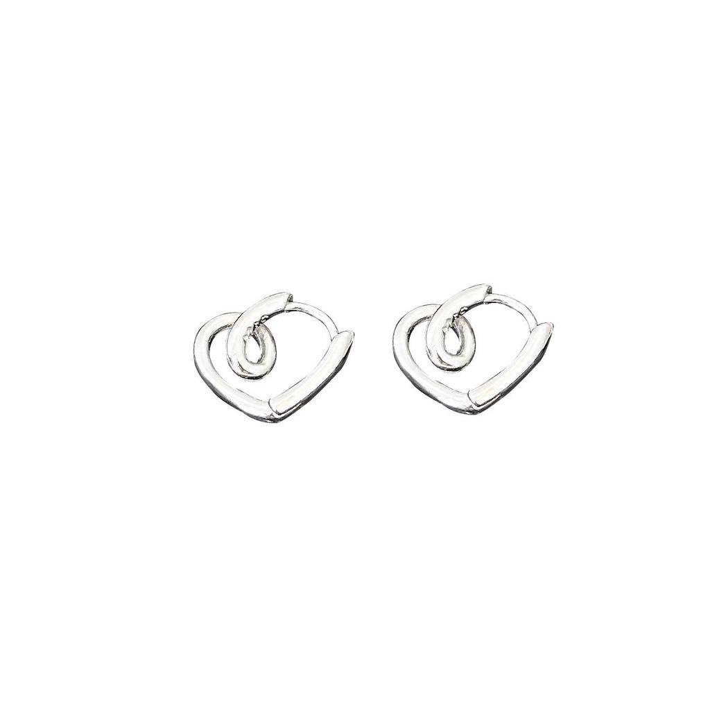Yinruitai S925 Sterling Silver Heart Stud Earrings for Women - Simple, Elegant Design, 2022 Edition.