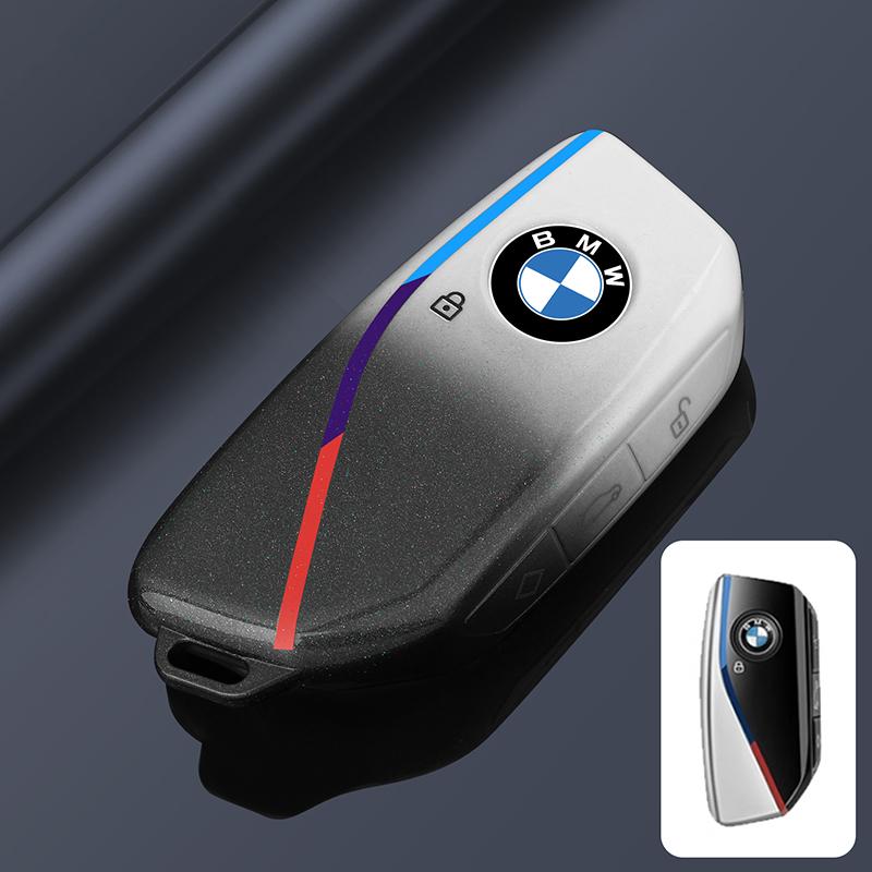 KWMBS1 Car Sticker Car Key Fob Ring Chain Cover Case For BMW 530i 540i 550e 750e 740i 760i X1 X2 X5 X6 X7 M5 iX1 iX2 iX XM i5 i7 2024 2