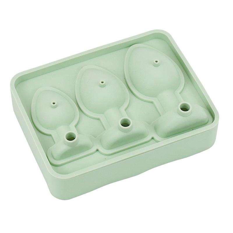1Pcs Silicone Ice Cream Tools Cube Maker Tray Funny Butt Plug Shaped Mold Sturdy Easy To Clean For Holiday Party Drink Cocktails