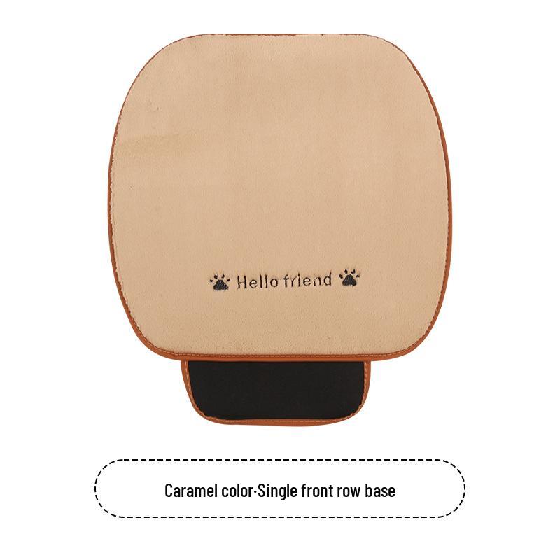 Cartoon Kitten Winter Plush Car Seat Cushion for Honda Civic, Haoying, XRV, Inspire, CRV