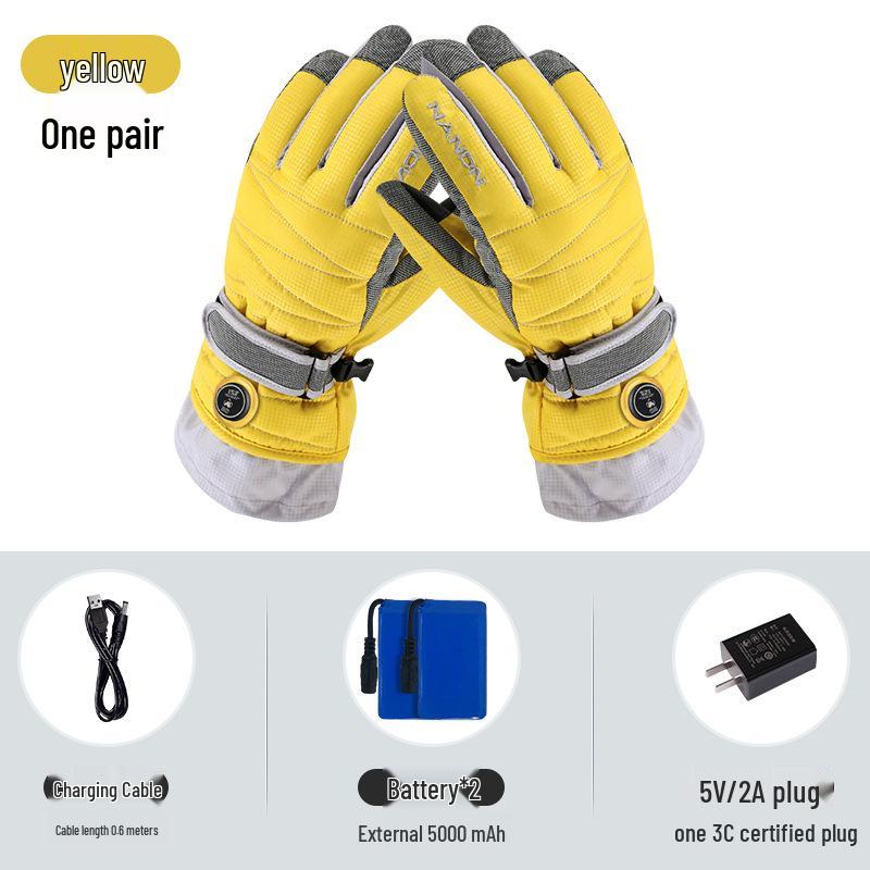 Waterproof Heated Ski & Riding Gloves: Windproof, Thickened for Cold Protection