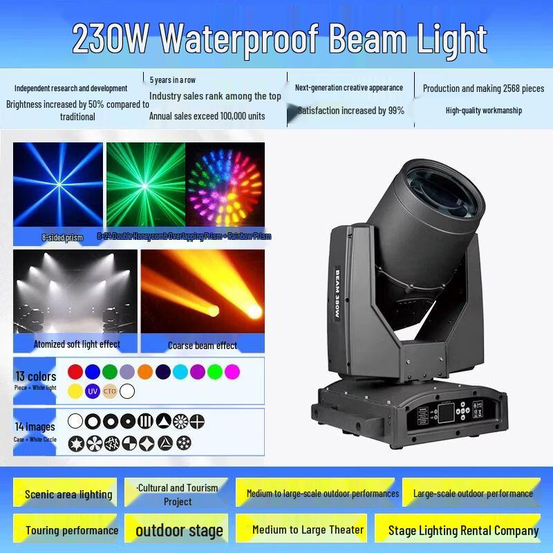 Chiya 380W Outdoor Waterproof Moving Head Beam Light