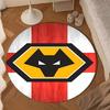 1PC Rug Wolves Team Emblem Round Mat Home Decor, Chair Rug For livingroom,Bedroom, Doormat Home Decor Birthday Gift Christmas Gifts