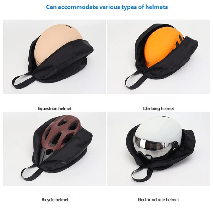 Polyester Cycling Helmet Protector Bag With Handle Riding Helmet Carrying Bag For Half And Full Helmets Organization