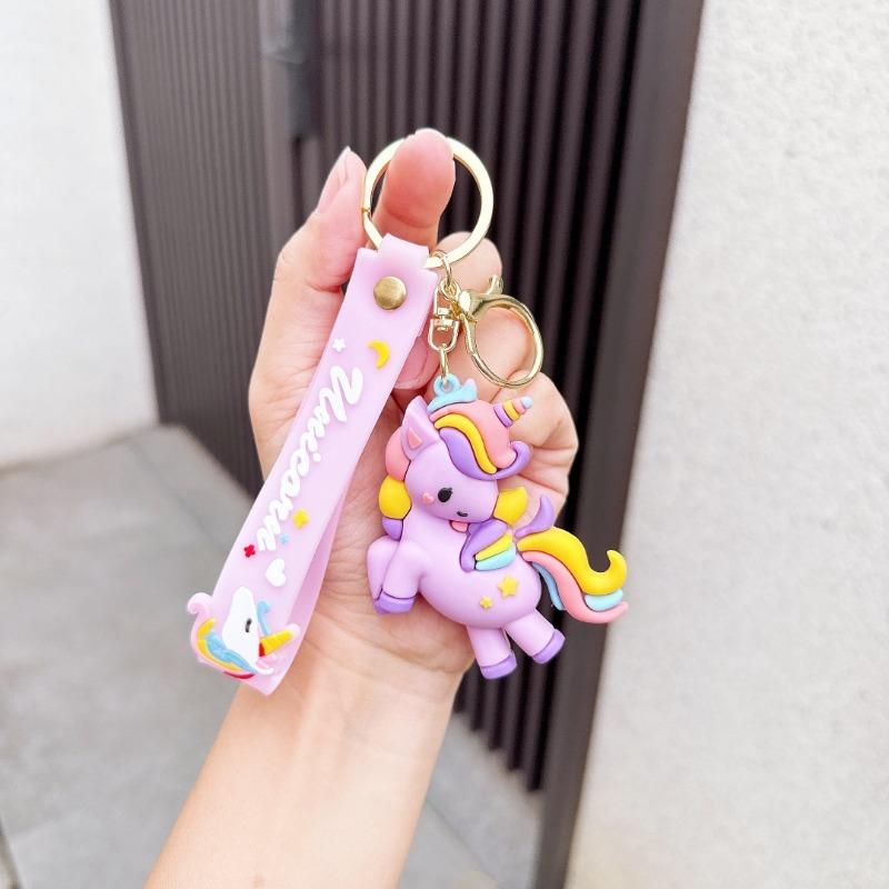 Keychain Korean Version of Creative Pendant Couple Small Gift Schoolbag Pendant Colorful Pony