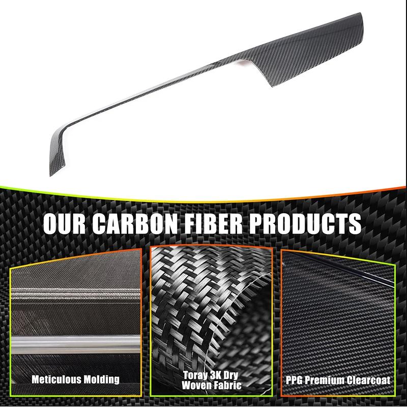 Real carbon fiber Car Interior Dashboard Panel trument Trim Cover Suitable for BMW 1 2 Series F20 F21 F22 F23 2017- LHD
