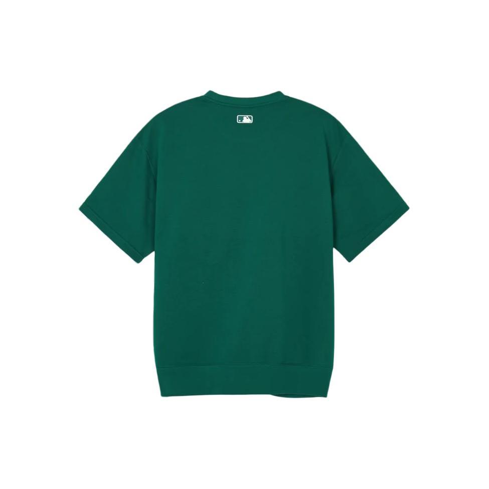 New MLB SS24 Set In Sleeve T Shirt Unisex Dark Green 3ARSV0143-07GND