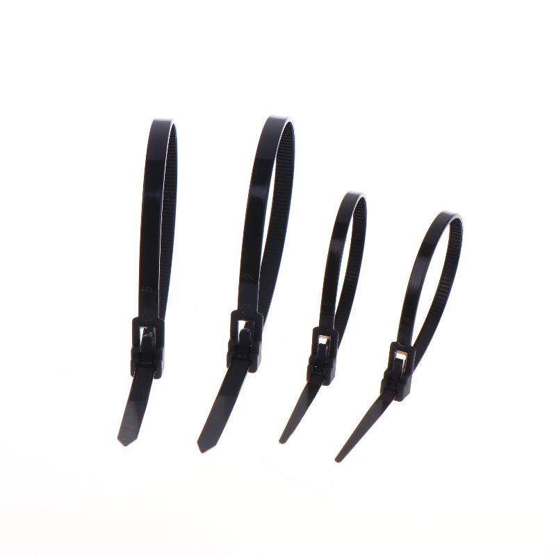 100/300Pcs Durable Nylon Wire Fasteners Reusable Plastic Cable Zip Ties With Quick Release For Home Office And Outdoor Use
