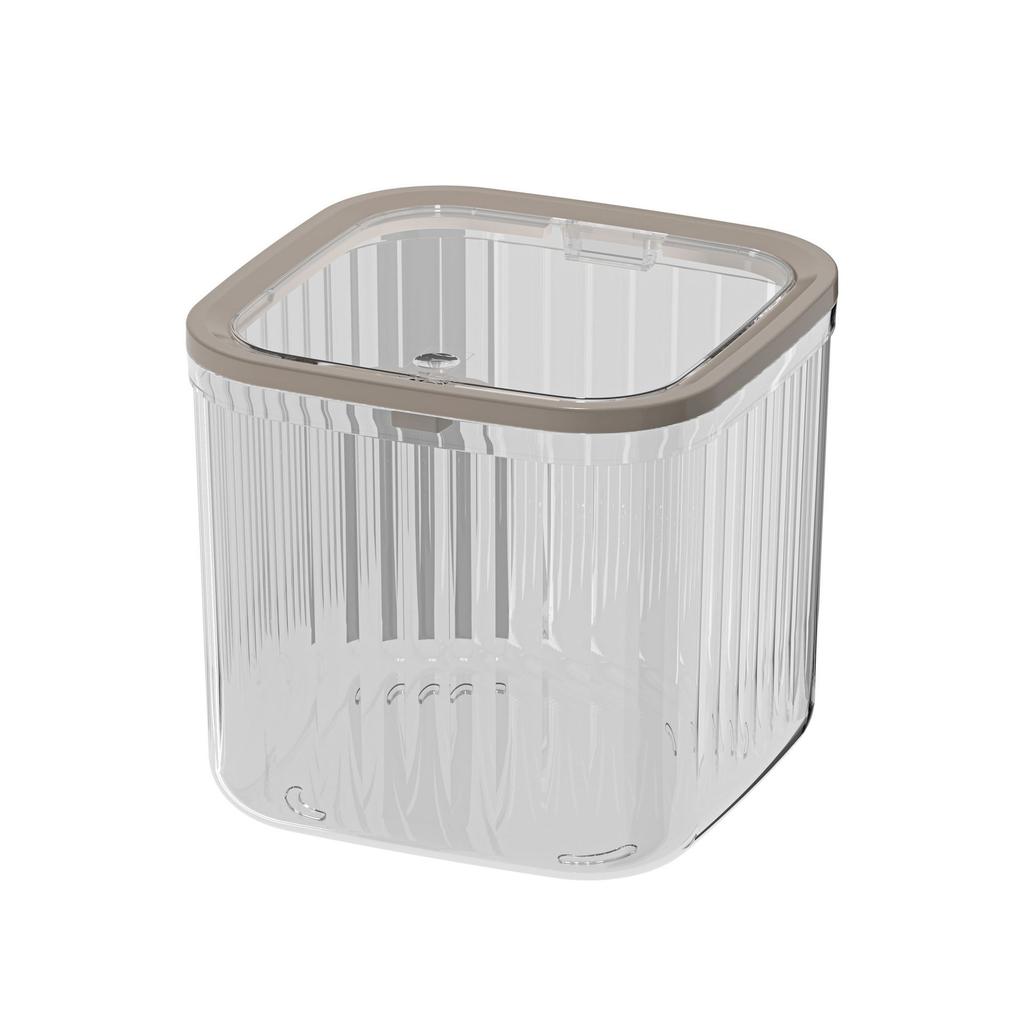 Mini Desktop Trash Can Transparent Countertop Waste Bin Household Bedroom Bedside Garbage Storage Bathroom Supplies