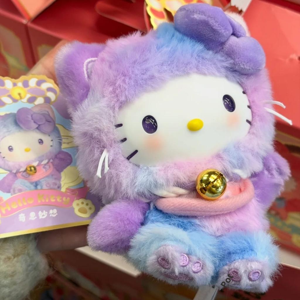 Genuine In Stock Hellokitty Meow Meow Blessing Vinyl Plush Blind Box Bag Pendant Trendy Toy Cute Gift For Girls Holiday Surprise