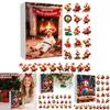 Christmas Countdown Box With Chicken Shaped Acrylic Tree Ornaments For Holiday Decor