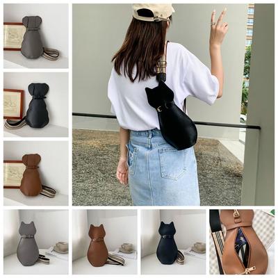 Sacs à bandoulière en forme de chat et de chiot, sacs à main en cuir PU tendance, sac à bandoulière pour femmes, pochette