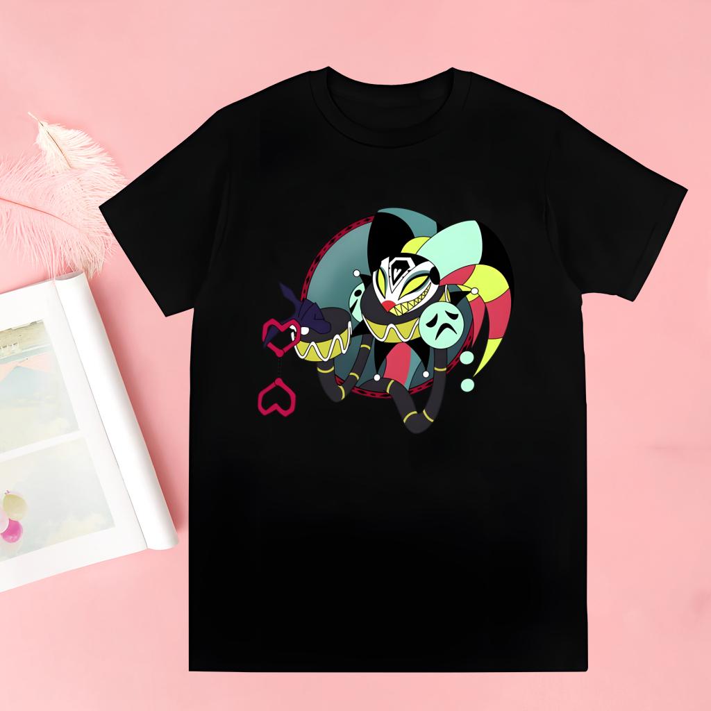 Cartoons Helluva Boss T-Shirt Men Unisex Anime Cartoon Design Men Tee Shirt Homme Summer Tops Short Sleeve Vintage Style