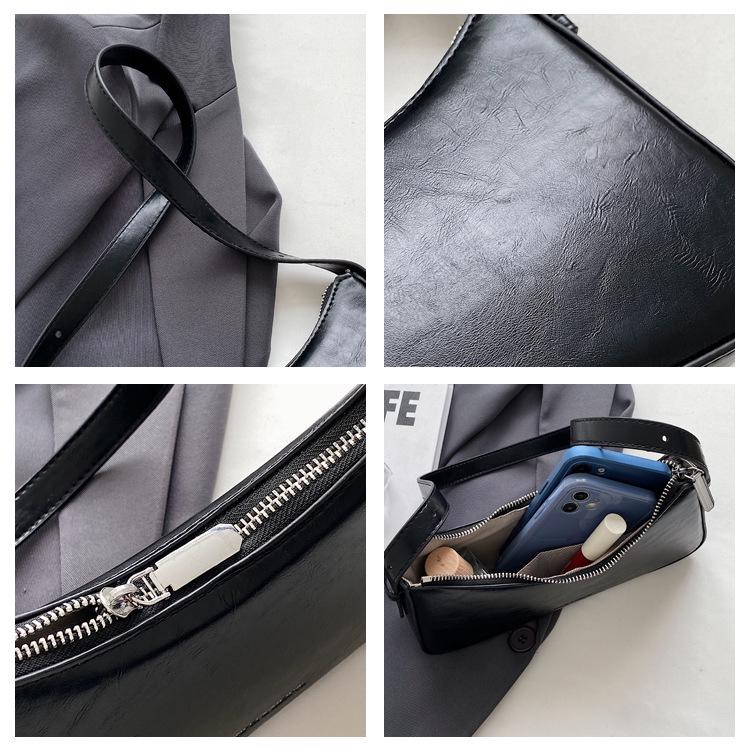 Women's 2025 Niche Design One-Shoulder Underarm Bag – Fashionable Small Square Bag with High-End Appeal