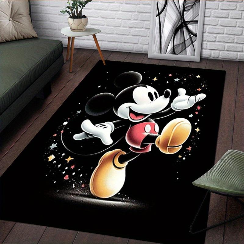 1pc Mickey Pattern Area Rug Soft Flannel Floor Mat for Living Room,Office,Bedroom and Carpet