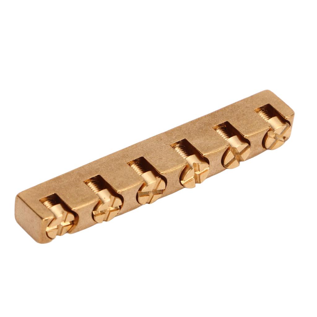 Guitar Nut 6 String Brass Adjustable Instrument Accessory Replacement Part for Bass