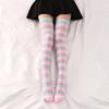 Knee High Socks Thigh Striped Socks Long Boot Stockings Gifts Women Over Fashion Colorful Striped Stockings Cosplay