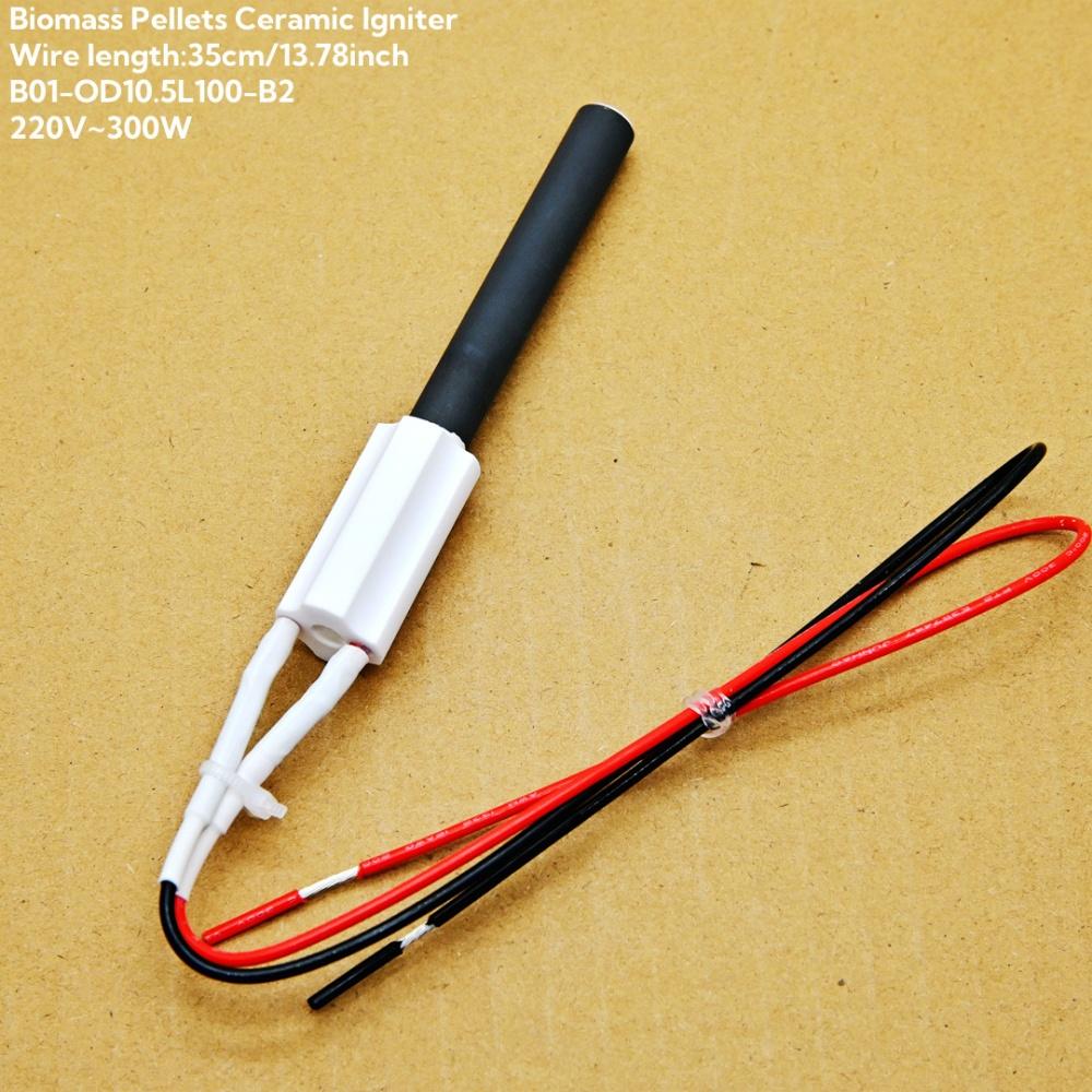 220V 300W Bio-Pellet Ceramic Igniter Rapid Ignition Wood Pellet Stove Heating Equipment for Igniting Fireplaces Barbecue Ovens