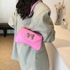 Stylish Pu Shoulder Bag For Women 2024 Sweet Bowknot Crossbody Bag Trendy