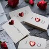 3/1Pcs Cards Valentines Day Gift Love Postcard Wedding Invitation Greeting Cards Anniversary for Her Valentines Day Gift Card