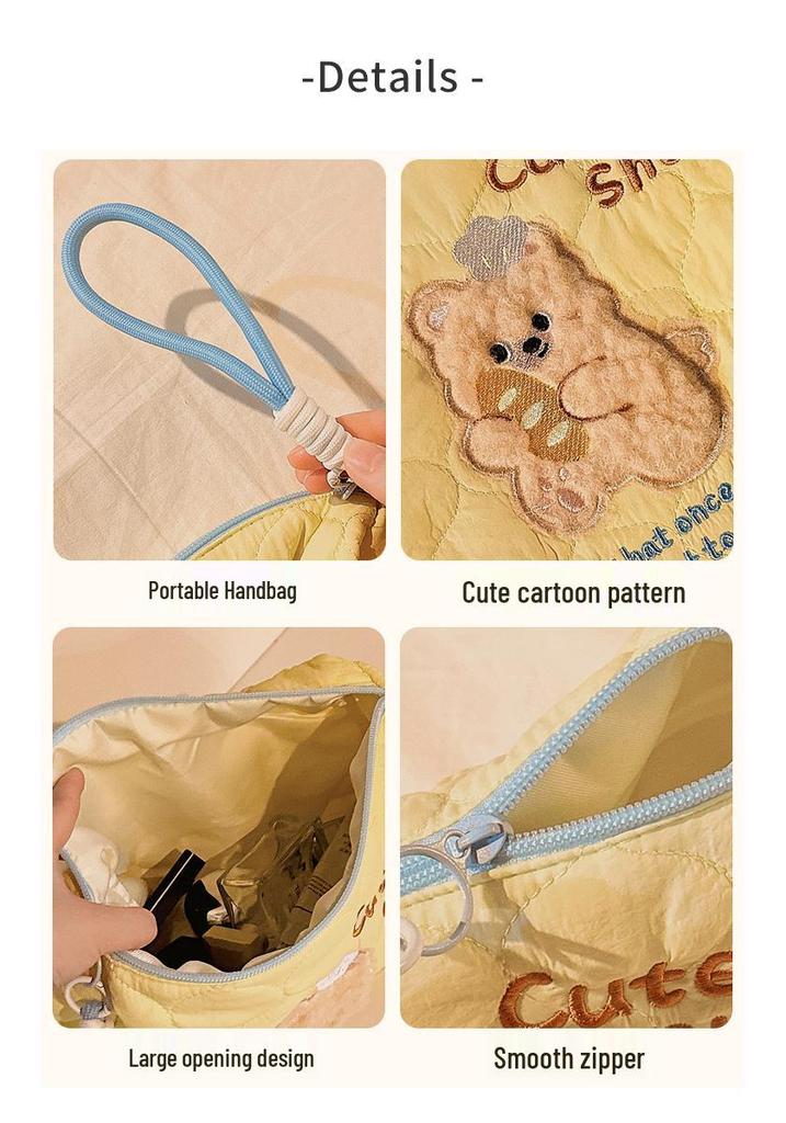 2025 New Style Travel Makeup Bag: Portable, Large Capacity, Cute Cosmetic Organizer for Women