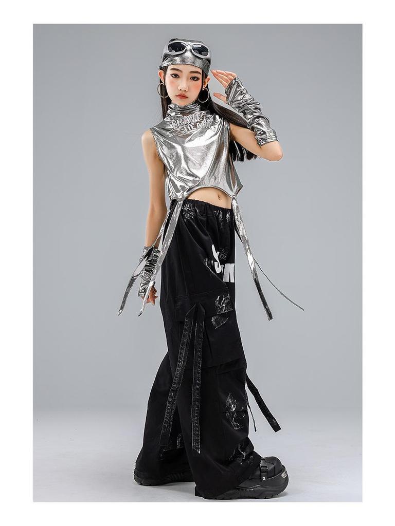Children's Trendy Street Dance Hip-Hop Set - Jazz Dance Costume for Boys and Girls Fashion Show Wear