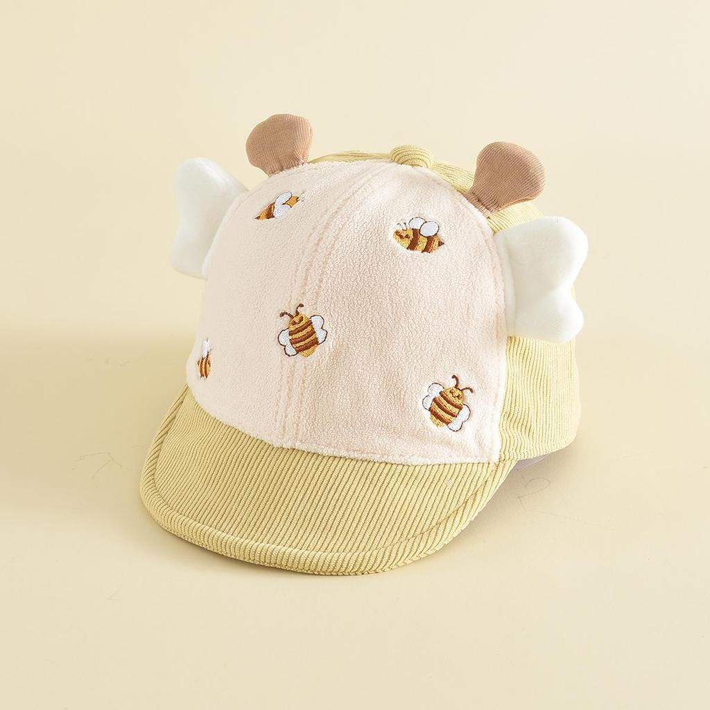 Children's Cute 3D Bee Sun Hat Baseball Cap - Windproof Toddler Outdoor Hat