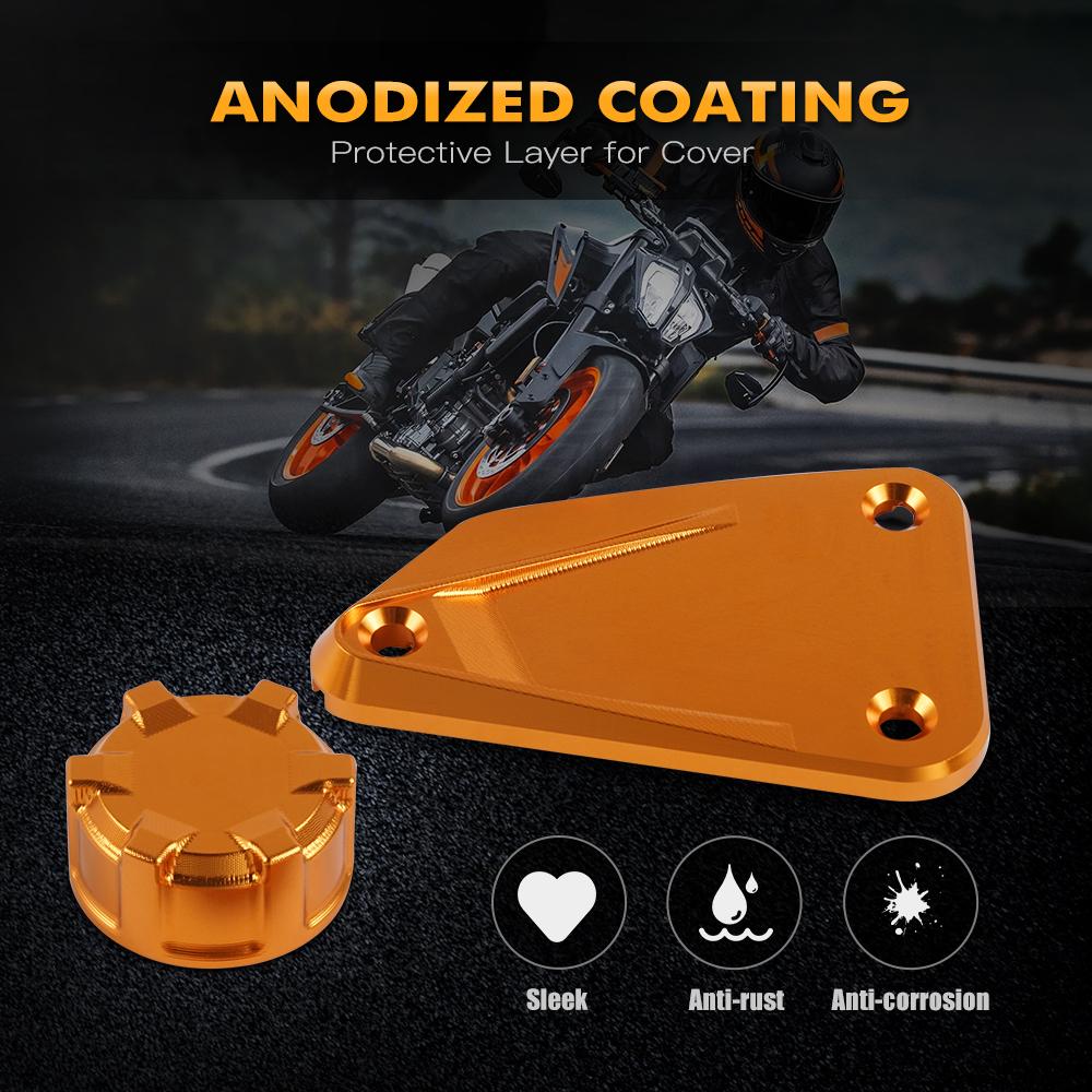 For KTM 790 Duke 790 Adventure /Adventure R 2018-2025 890 Duke/Duke L 2021-2025 Front Rear Brake Fluid Reservoir Cap Cover