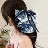 Polka Dot Bow Claw Clip: Elegant Women's Hair Accessory