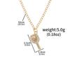 Bling Tennis Racket Diamond Necklace – Elegant Women's Pendant Accessory
