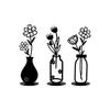 Kreuz Metallkunst Vase Wandbehang Dekoration - Minimalistische Blumenwanddekoration