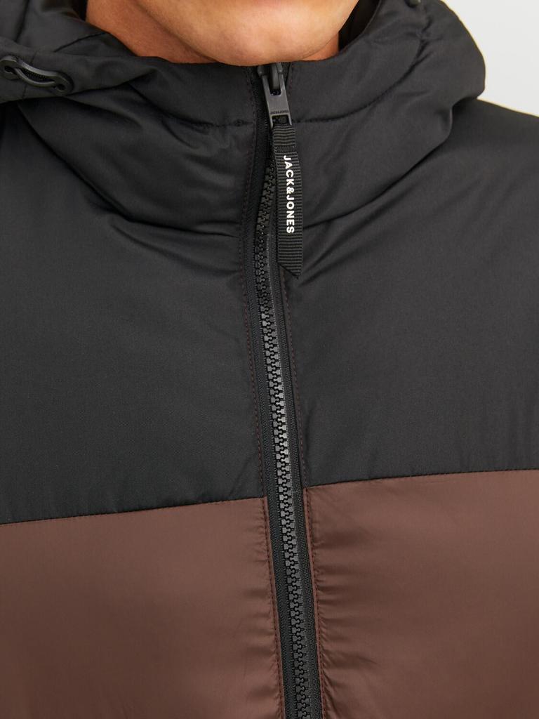 Demi-season Jacket Jack & Jones Jjetoby Puffer Hood SN (12235859) Seal Brown