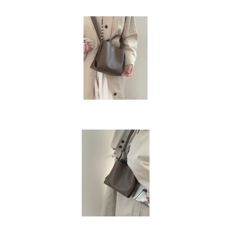 Tooxika Женская новая высококачественная фактурная сумка-ведро большой вместимости — фото 10