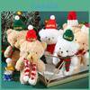 Entzückender Plüsch-Weihnachtsbär-Anhänger mit bunten Schals und Hüten Perfekt für Weihnachtsdekoration
