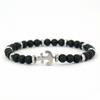 Trendy Anchor Bracelet For Men 6mm Onyx Stone 2 Color Available Natural Hematite Healing Braslet Lightweight Comfortable Joias