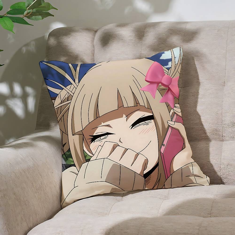 Cute Anime-Himiko TogaS Customizable Square Pillowcases, Stylish And Soft, Perfect For Beds, Cars, And Sofas.