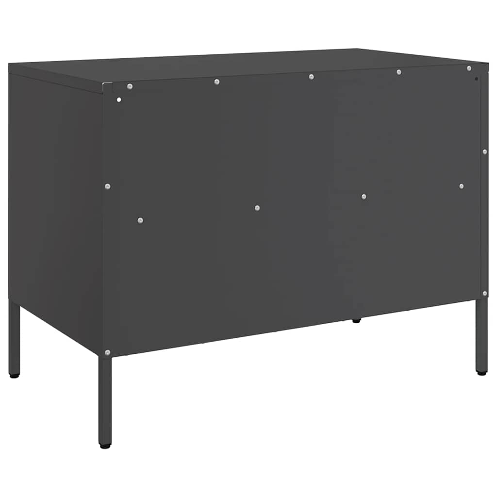 TV Stands 2 Pcs Black 68 X 39 X 50.5 Cm Steel