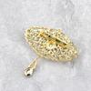 Arabische Blume Frauen Brosche Pins Gold Farbe Strass Marokko Kaftan Schmuck Arabesque Dubai Bijouxs Braut Geschenk