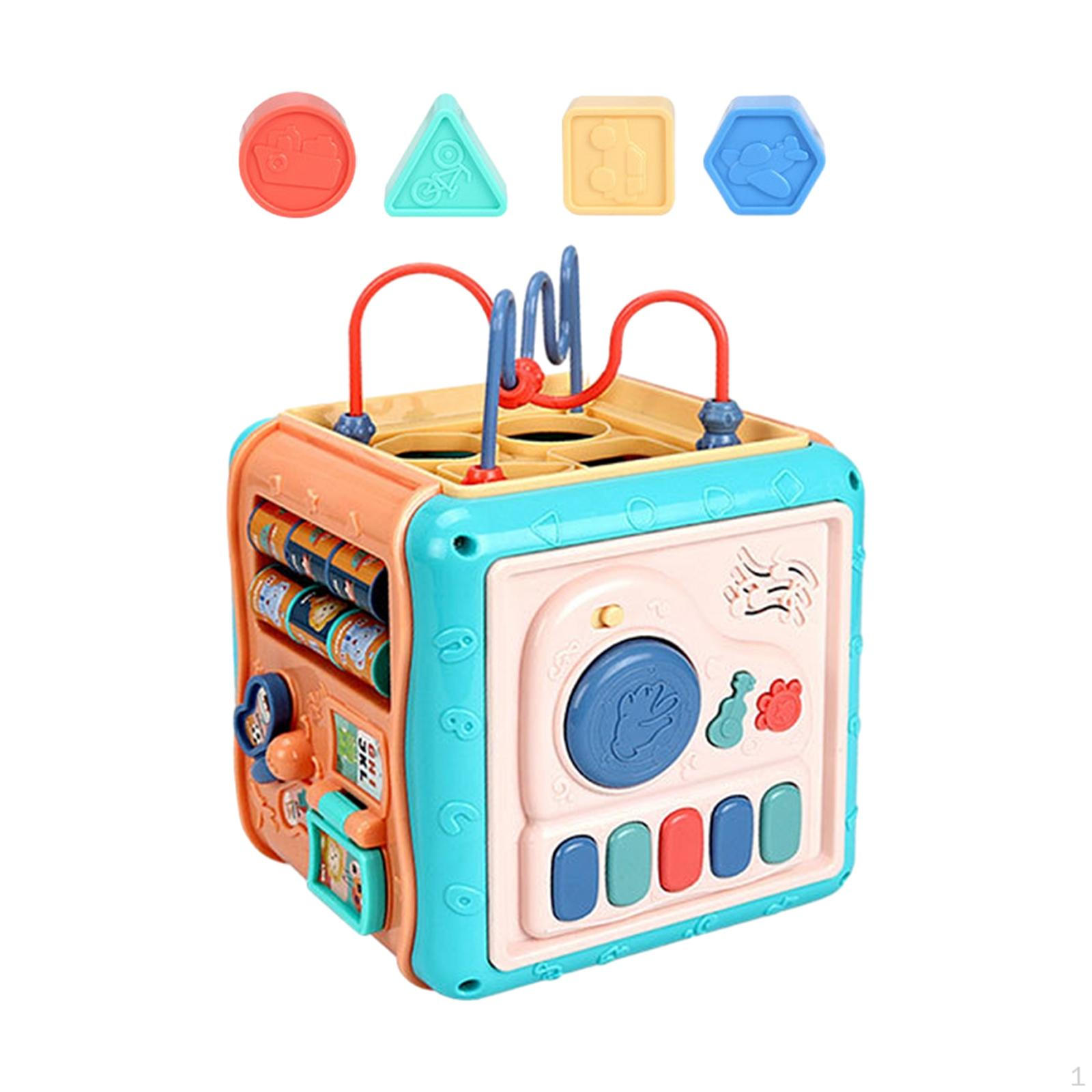 

Кубик активности ребенка, 6-сторонний учебный центр, сортировщик форм, свет, звук, мюзикл для зелёный