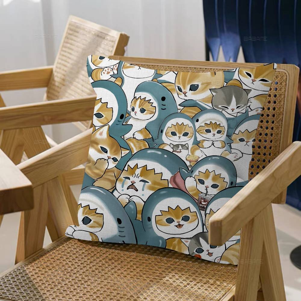 Fashion Luxury Cute Mofusand Cat Cushion Cover Pillow Cover Decor Pillowcase Printed Cushion Case For Couch