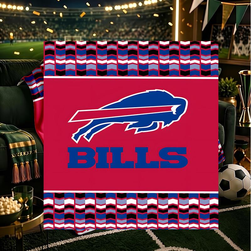 Buffalo basketball Logo Blanket Lightweight Flannel Bedding Blanket Perfect for Travel, Camping, Living Rooms, Offices, Sofas, Fan Christmas gift