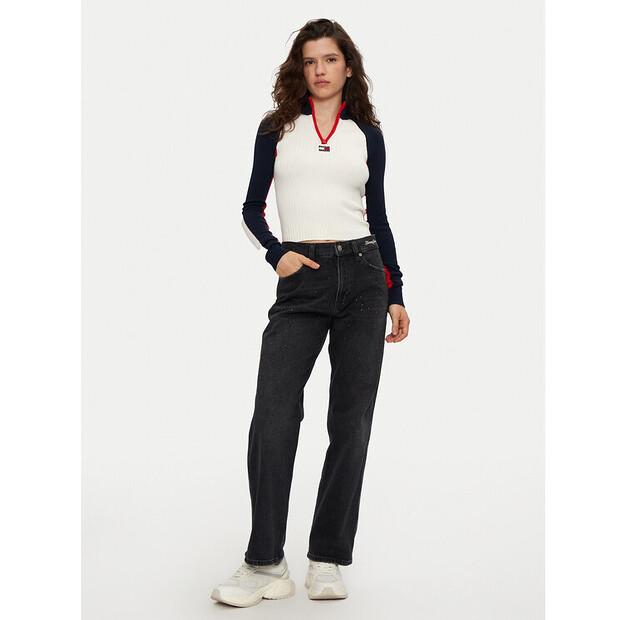 Tommy Jeans Betsy DW0DW19739 Black Wide Leg Jeans