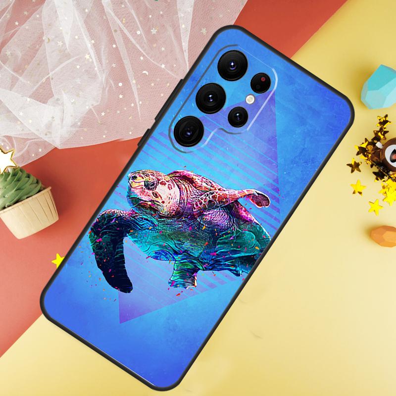 Sea Turtle Phone Case For Samsung Galaxy S25 S26 Ultra S21 S20 S22 S23 Ultra S10 Plus S24 FE Cover Coque