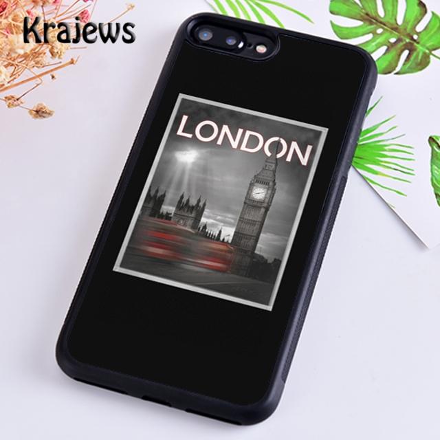 Krajews London big ben Bus Phone Case Cover For IPhone 18 17 Air 16 15 14 plus 11 12 13 pro max coque Shell Fundas