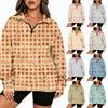 Women's Half-Zip Sweatshirt, Trendy Print Lightweight Casual Pullover for Everyday Wear